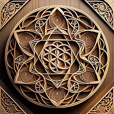 3D model sacred geometry (STL)